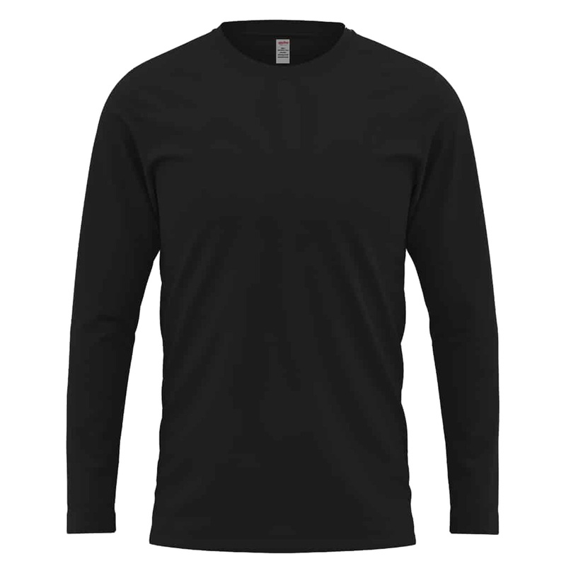 Cuff Style Long Sleeve T-Shirt Black XS
