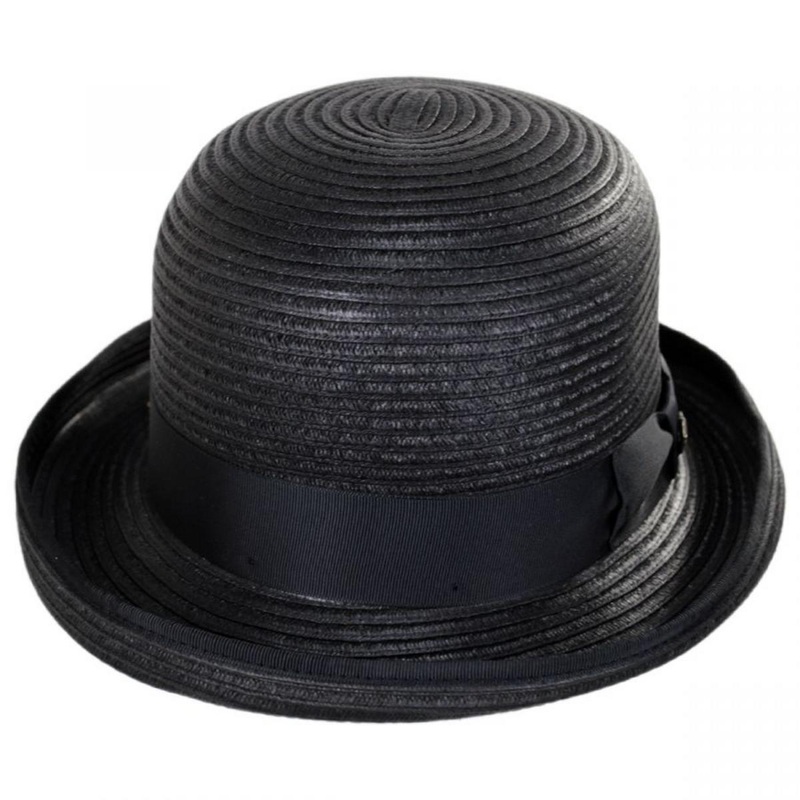 Kanye Toyo Straw Bowler Hat BLACK S
