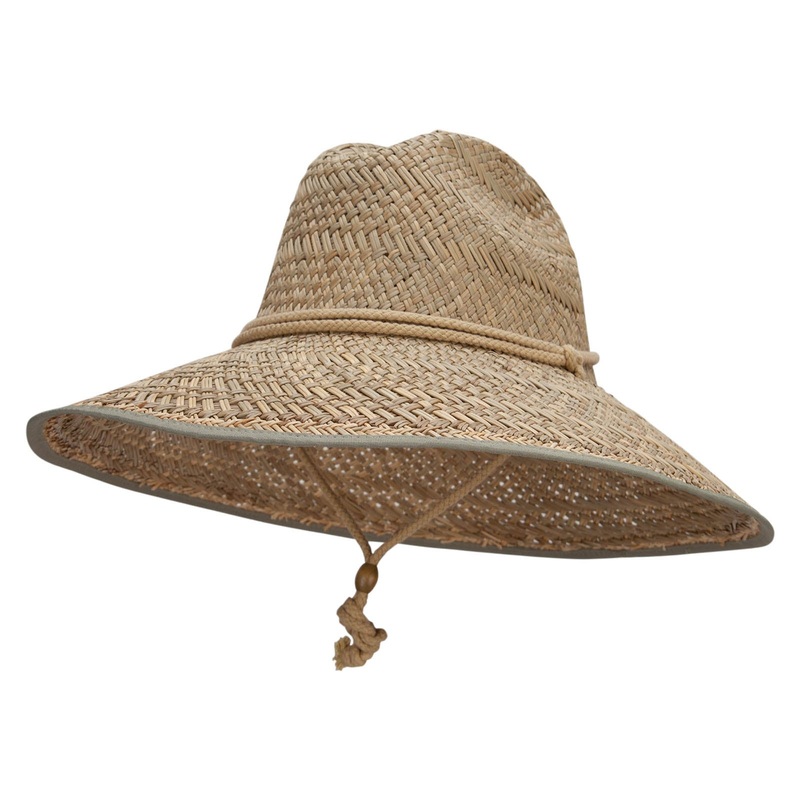 Man’s Lifeguard Safari Straw Hat Natural One Size