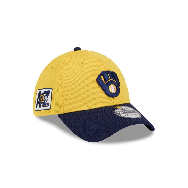 Milwaukee Brewers 2025 Spring Training 39THIRTY Stretch Fit Hat S/M