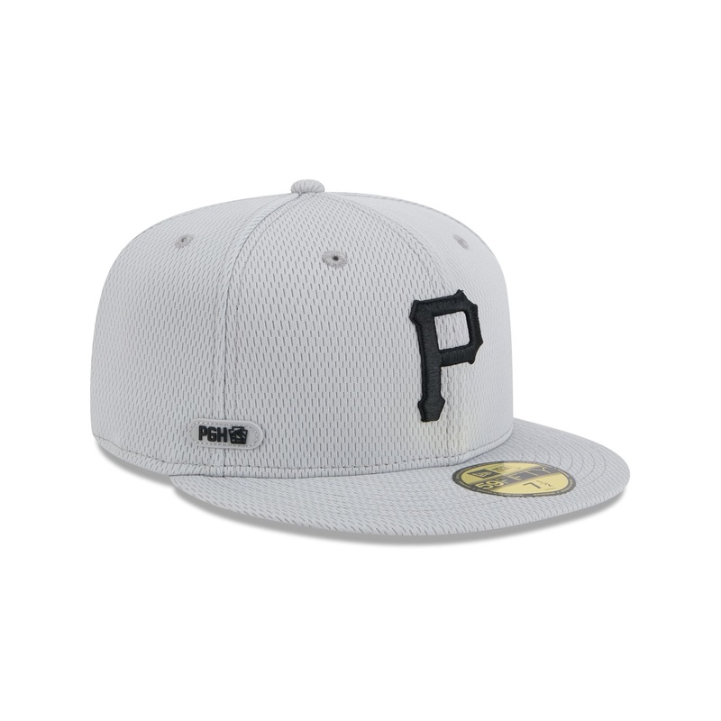 Pittsburgh Pirates 2025 Clubhouse Gray 59FIFTY Fitted Hat 7