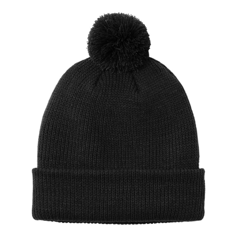 Port Authority C978 Cozy Pom Beanie Deep Black