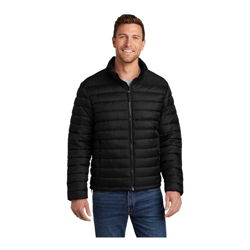 Port Authority J364 Horizon Puffy Jacket Deep Black XS