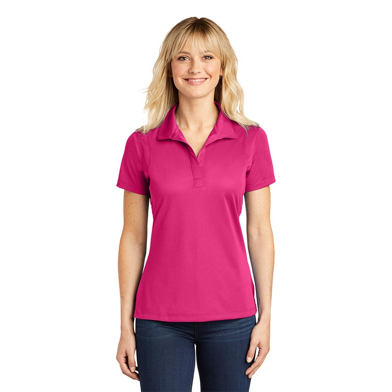 Sport-Tek LST650 Ladies Micropique Sport-Wick Polo – Pink Raspberry Pink Raspberry XS