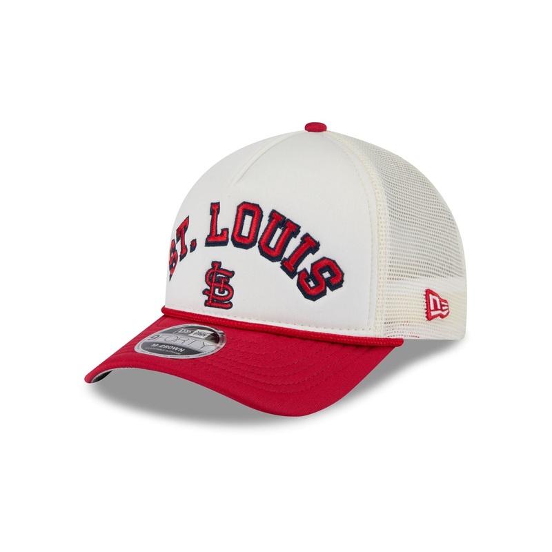 St. Louis Cardinals Chrome Arch 9FORTY M-Crown A-Frame Trucker Hat One Size