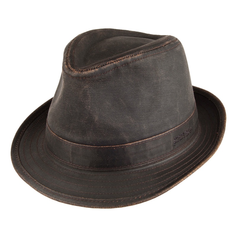 Stetson Hats Odessa Water Resistant Trilby Hat – Brown S