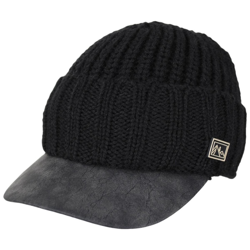 Summit Rib-Knit Radar Cap BLACK ONE SIZE FITS MOST