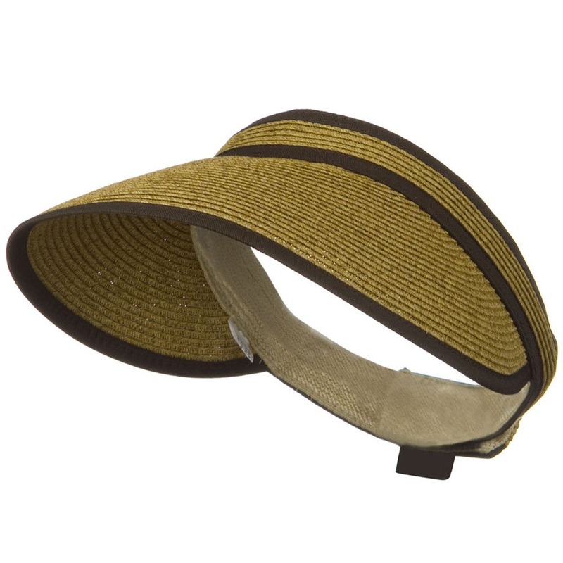UPF 50+ Woman’s Trim Visor Red One Size