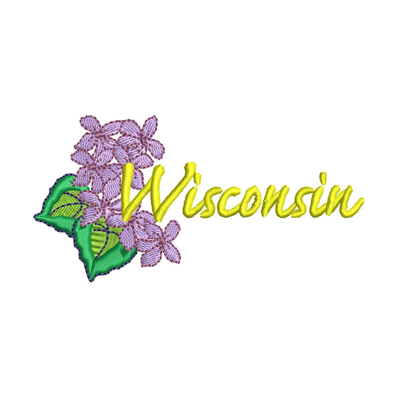 USA State Wisconsin Wood Violet Default Title One Size
