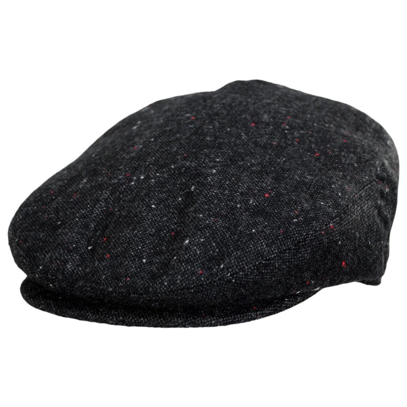 Wholesale Blackheath Marl Tweed Wool Blend Ivy Cap B2B Pre-Pack BLACK 1S-3M-4L-3XL-1XXL