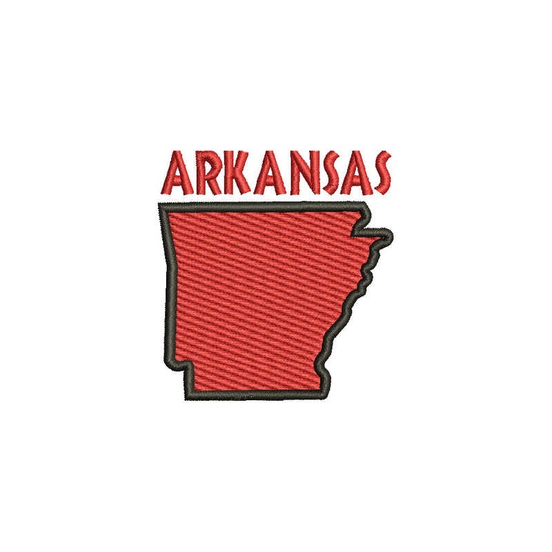 Arkansas State Map Default Title One Size