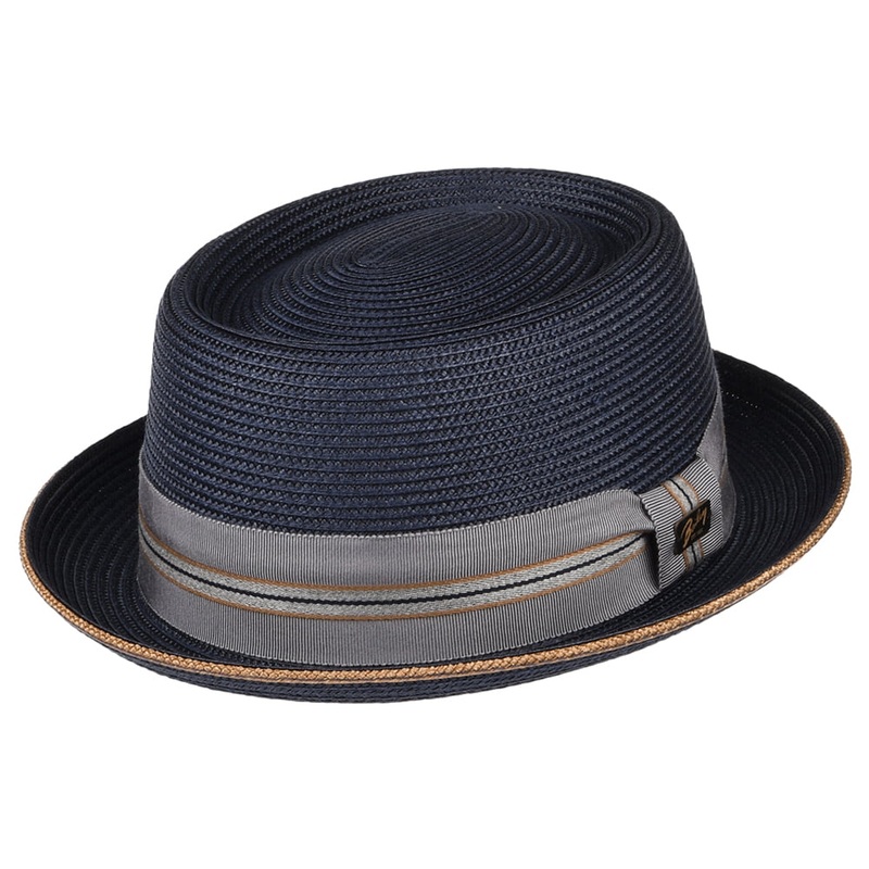 Bailey Hats Carver Pork Pie Hat – Navy Blue S