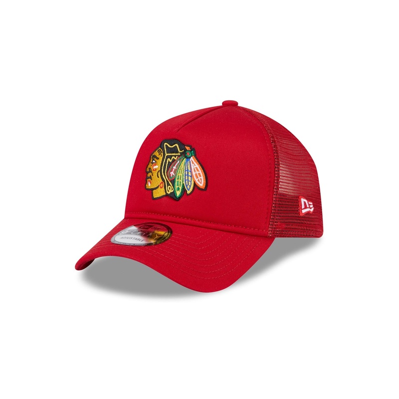 Chicago Blackhawks 9FORTY A-Frame Trucker Hat One Size