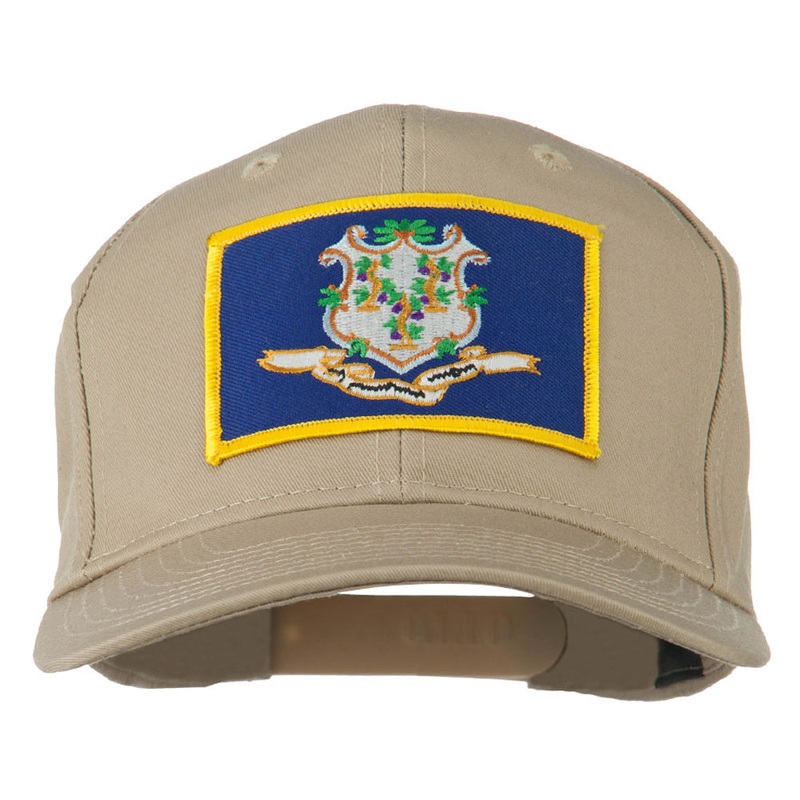 Connecticut State High Profile Patch Cap Khaki One Size
