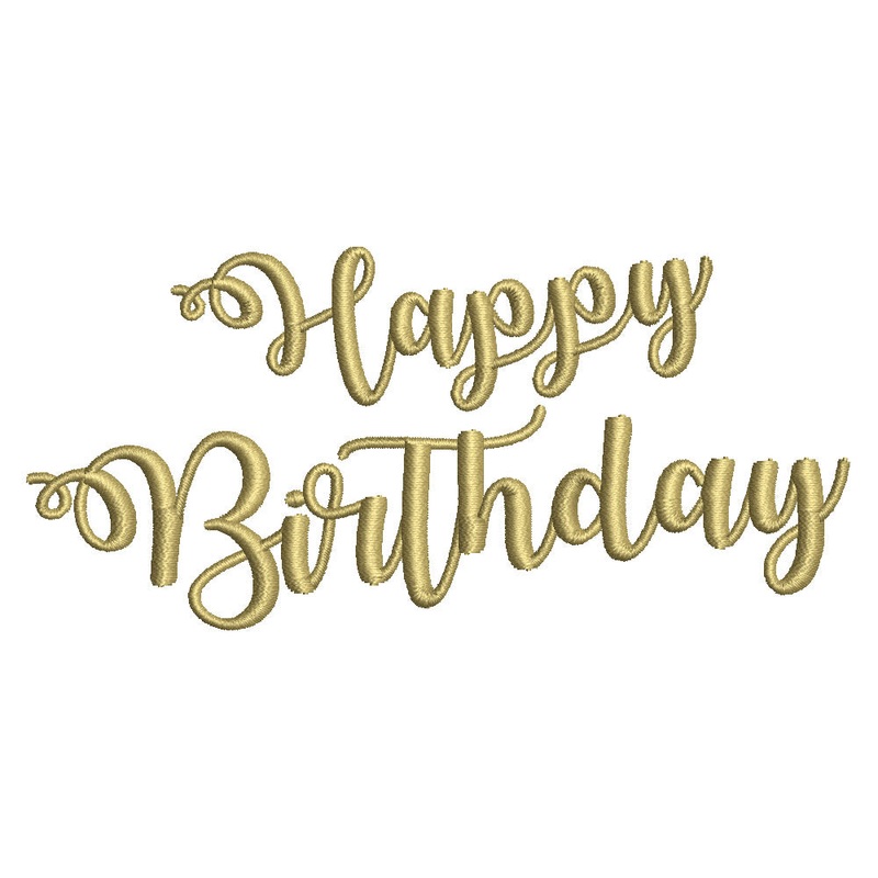 Glitter Happy Birthday Default Title One Size