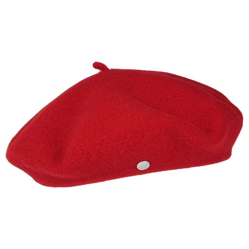Hritage par Laulhre Kids Petit Basque Merino Wool Beret – Red Kids – 1-Size