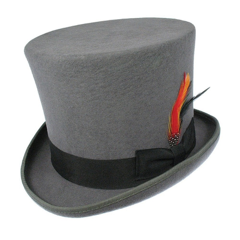 Jaxon & James Victorian Top Hat – Grey 6 7/8