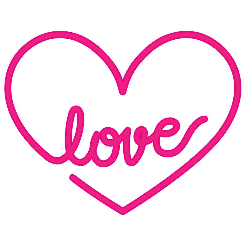 Neon Love Tshirt Default Title One Size