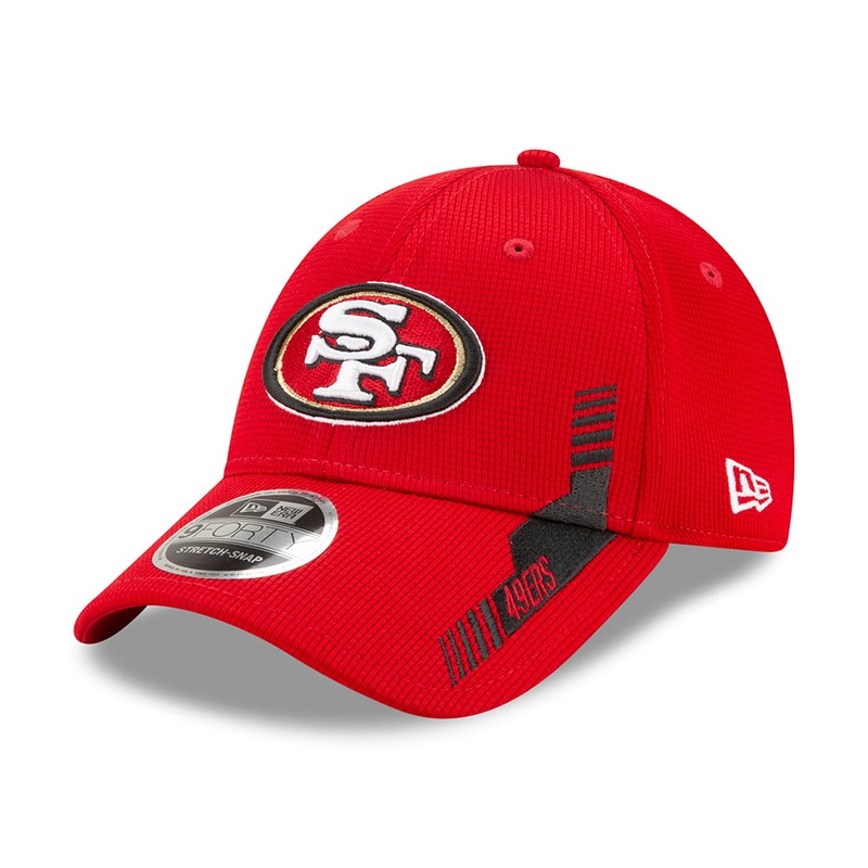 New Era 9FORTY San Francisco 49ers Snap Baseball Cap – NFL Sideline Home – Red-Black Adjustable