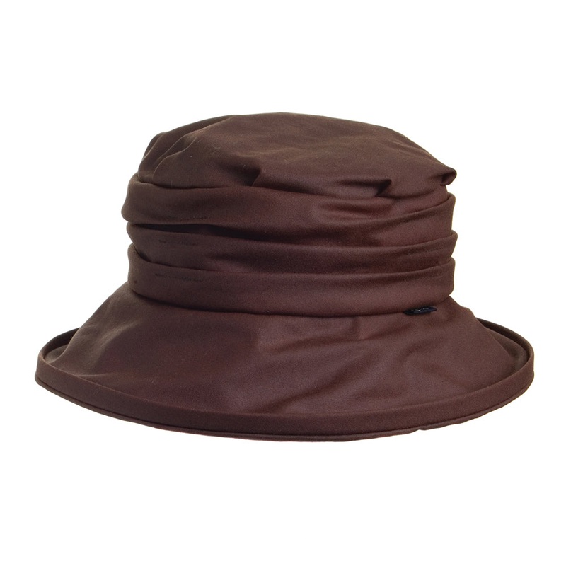 Olney Hats Annabel Waterproof Bucket Hat – Brown 1-Size