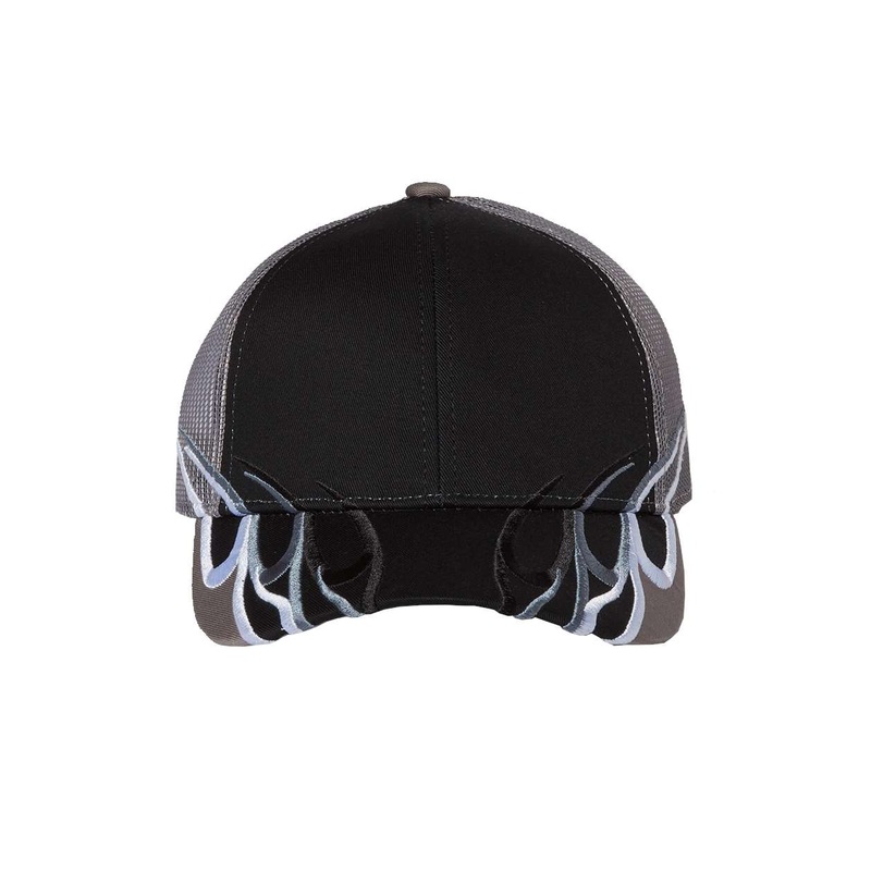 Outdoor Cap WAV605M – Flame Mesh-Back Cap Black/Charcoal