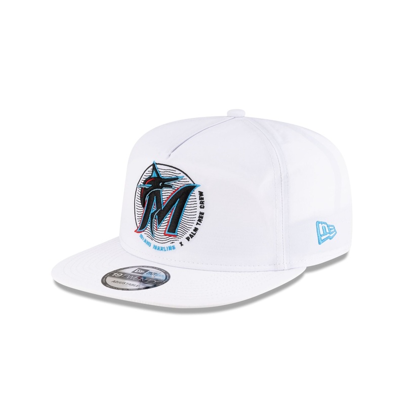 Palm Tree Crew x Miami Marlins Chrome White 19TWENTY Adjustable Hat One Size