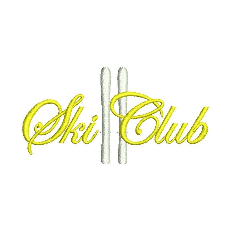 Ski Club Calligraphy Default Title One Size