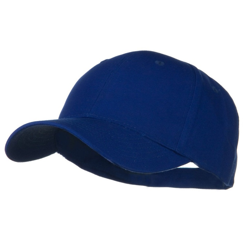 Solid Cotton Twill Low Profile Strap Cap Royal One Size