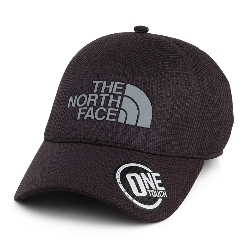The North Face Hats One Touch Lite Baseball Cap – Black-Grey Adjustable