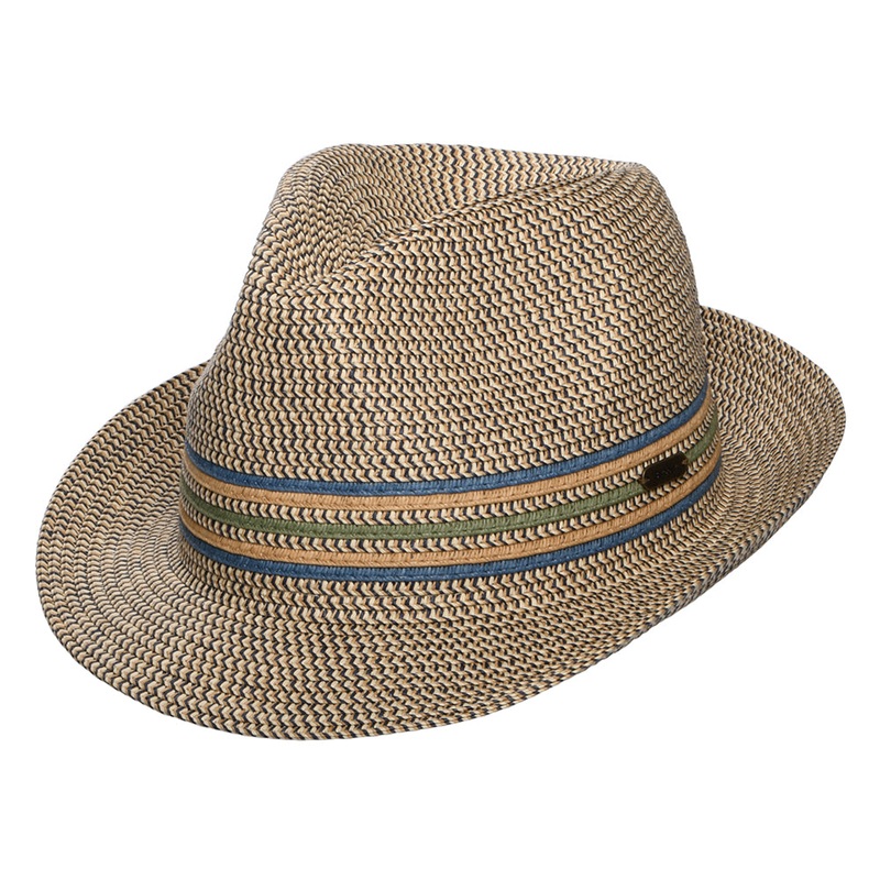 Barbour Hats Derwent Summer Trilby Hat – Sand-Blue S