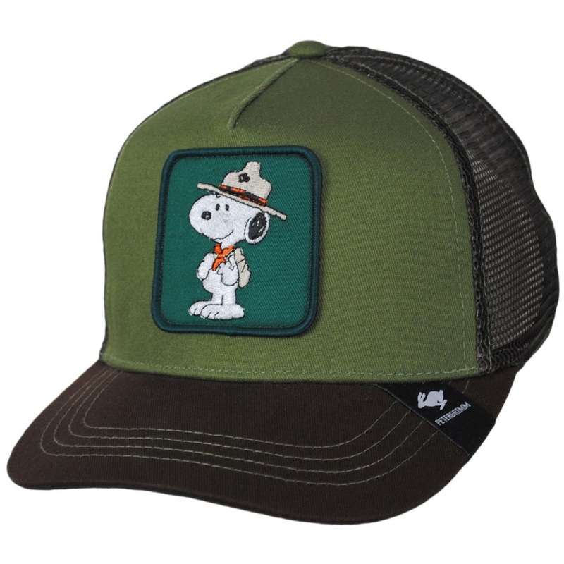 Beagle Scout Mesh Trucker Snapback Baseball Cap GREEN ADJUSTABLE