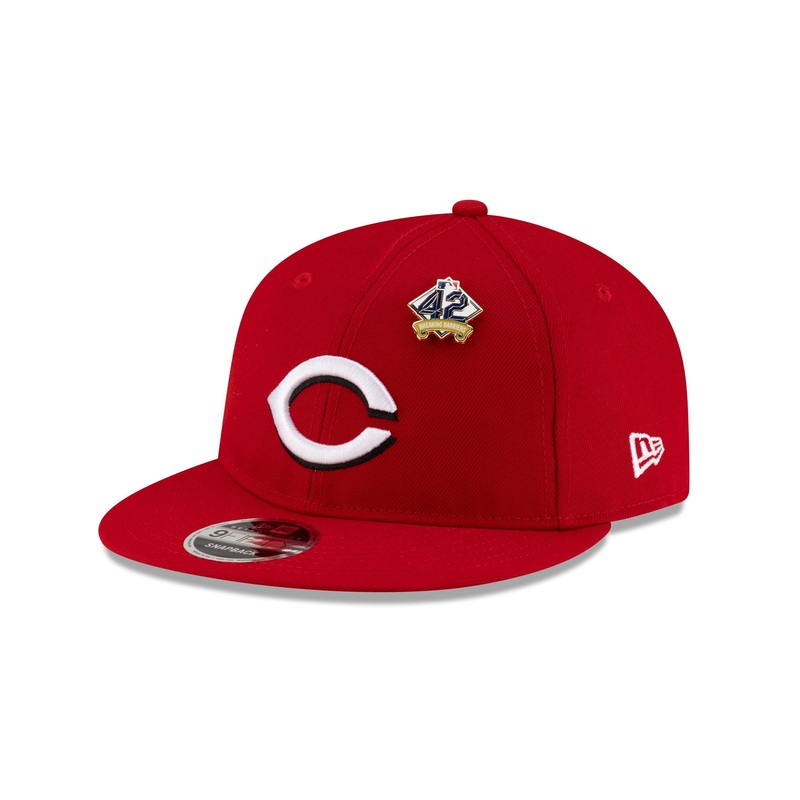 Cincinnati Reds Jackie Robinson Day 2025 Retro Crown 9FIFTY Snapback Hat One Size