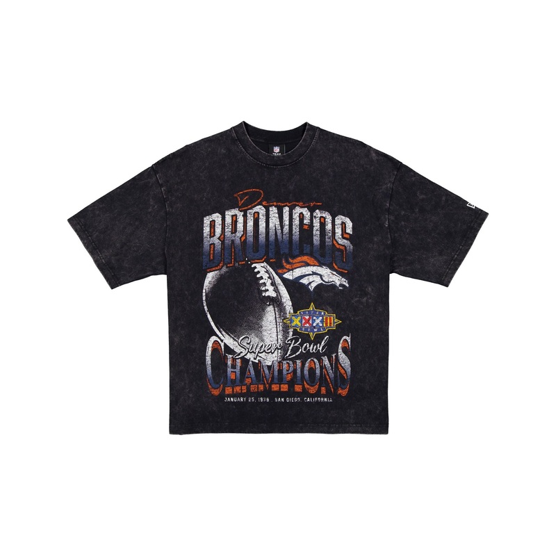 Denver Broncos Super Bowl XXXII Champions Sport Classics Black T-Shirt S