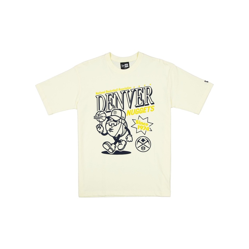 Denver Nuggets Sport Classics Chrome White T-Shirt S