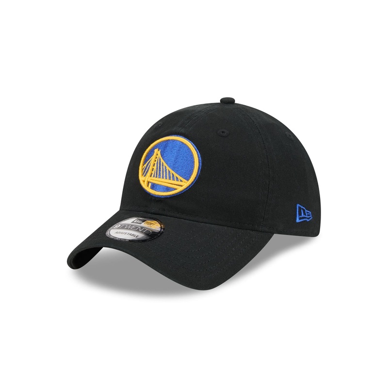 Golden State Warriors Black 9TWENTY Adjustable Hat One Size
