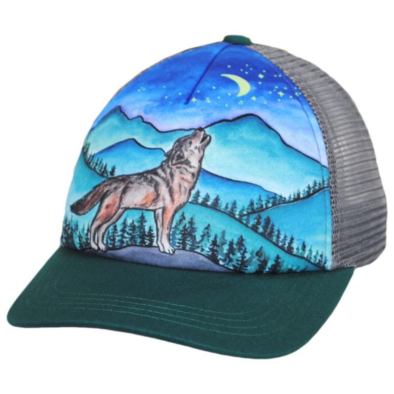 Kid’s Lone Wolf Trucker Snapback Baseball Cap LONE WOLF ADJUSTABLE