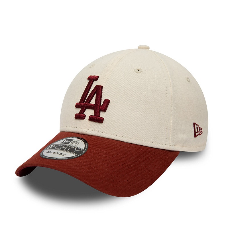 New Era 9FORTY L.A. Dodgers Baseball Cap – MLB – Cream-Cardinal Adjustable