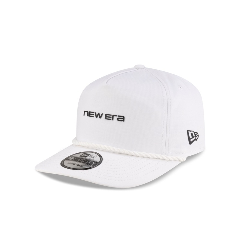 New Era Cap Wordmark White 19TWENTY Snapback Hat One Size