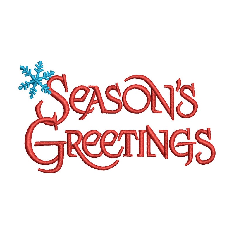 Season’s Greetings with Snowflake Default Title One Size
