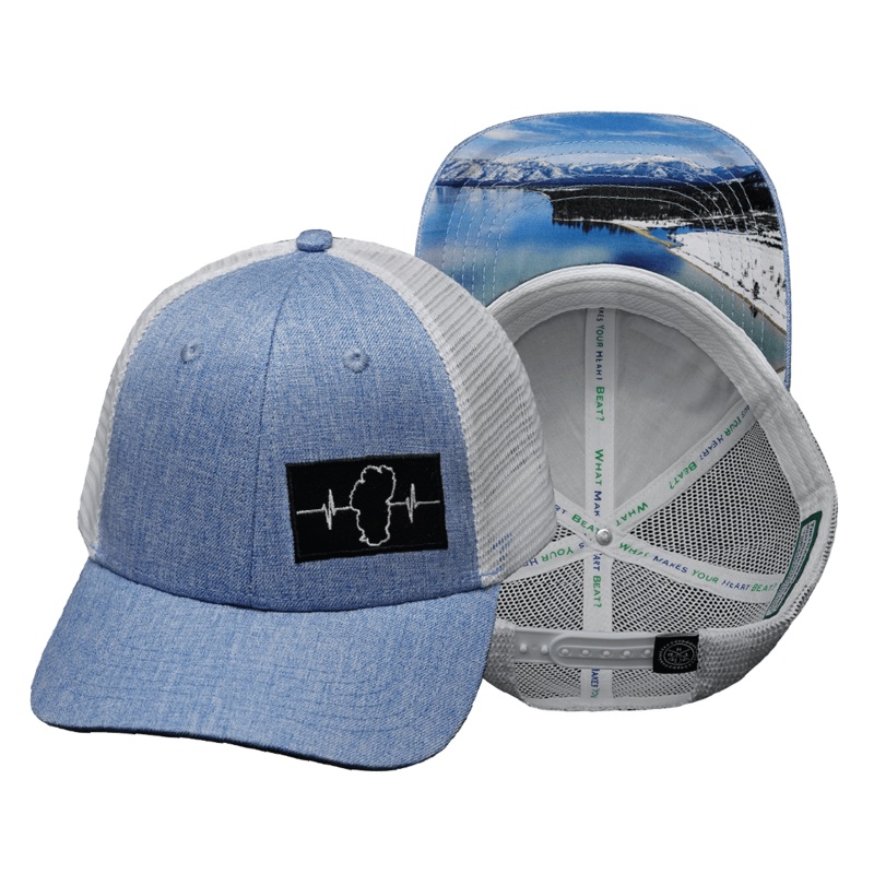 Tahoe Hat – Low Profile – Light Blue / White – Trucker Mesh