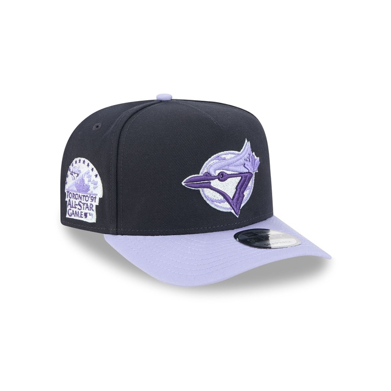 Toronto Blue Jays Navy Lavender 9FIFTY A-Frame Snapback Hat One Size
