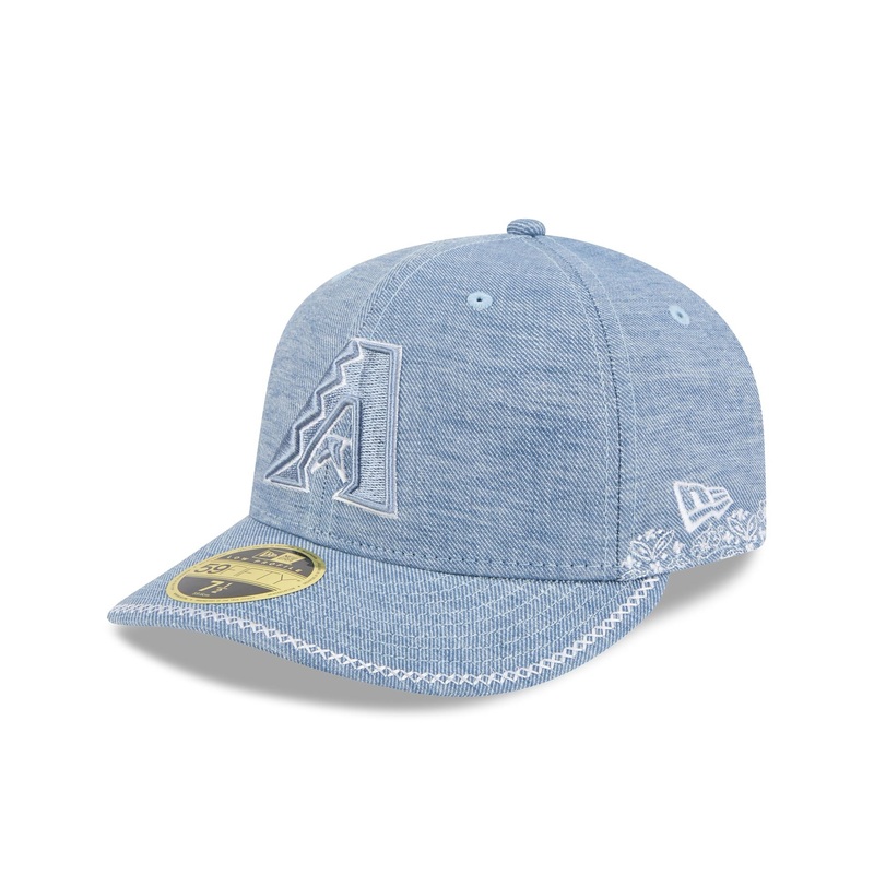 Arizona Diamondbacks Hand Stitched Chambray Low Profile 59FIFTY Fitted Hat 7
