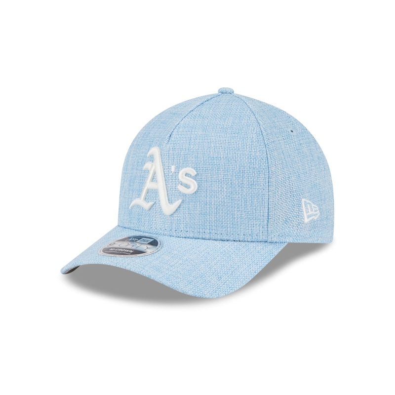 Athletics Cotton Weaver Blue 9FORTY M-Crown A-Frame Snapback Hat One Size