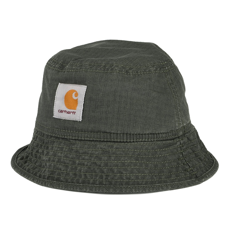 Carhartt WIP Hats Wynton Washed Cotton Ripstop Bucket Hat – Forest Small/Medium