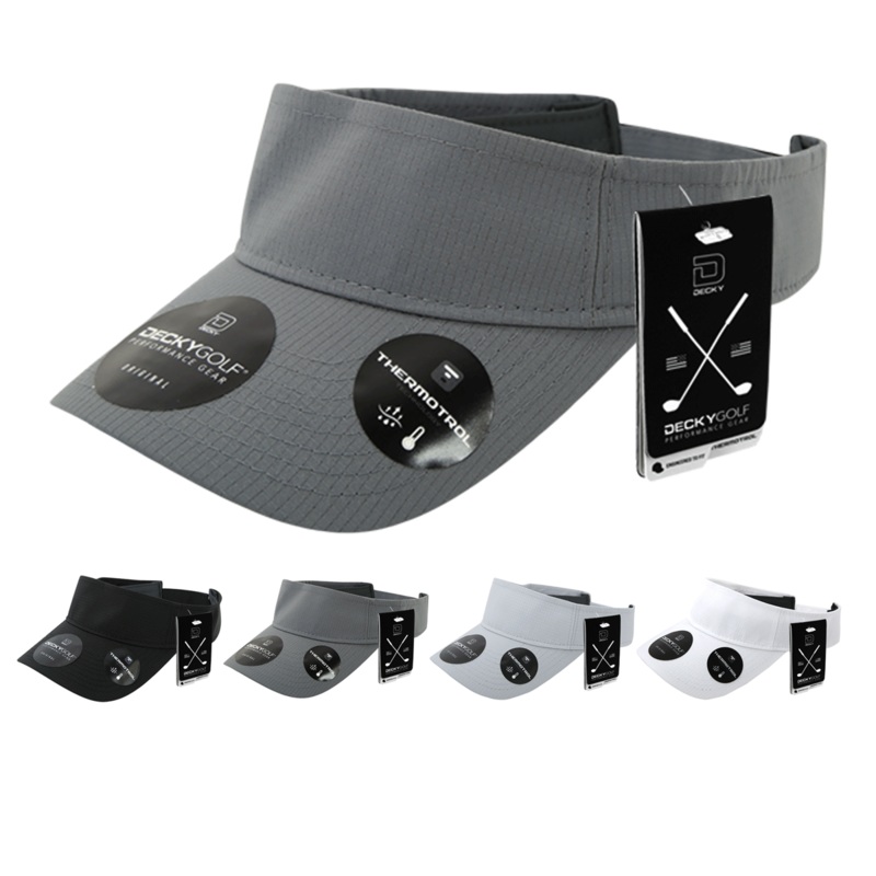 Grid H20 Sun Visor – Golf & Sports Cap – Decky 7104 Black