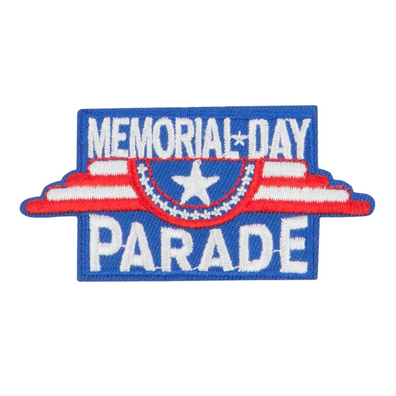 Memorial Day Parade Patches Wings One Size