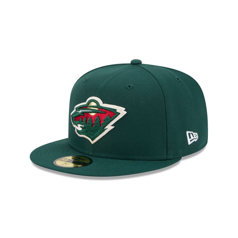 Minnesota Wild Rear Wordmark 59FIFTY Fitted Hat 7