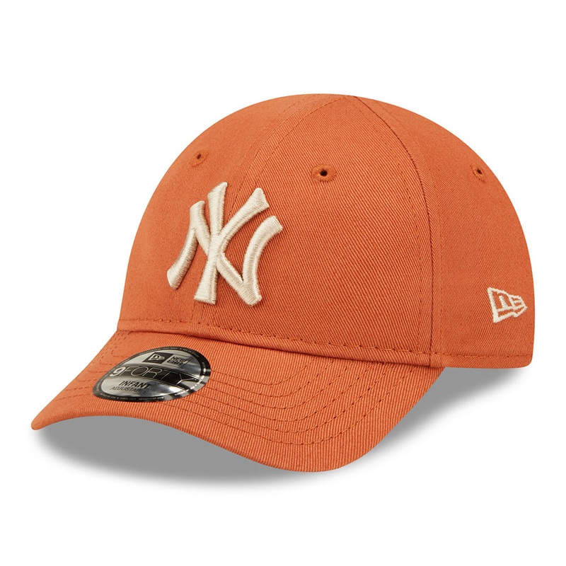 New Era Baby 9FORTY New York Yankees Baseball Cap – MLB League Essential – Orange-Oatmeal Infant 1-Size
