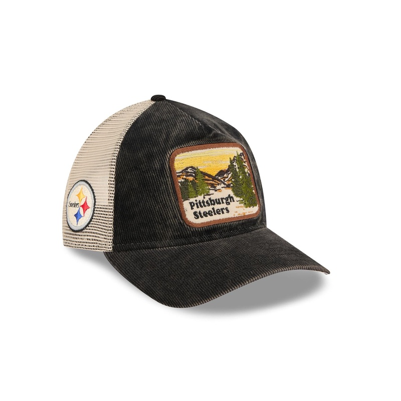 Pittsburgh Steelers Vintage Landscape 9TWENTY A-Frame Trucker Hat One Size