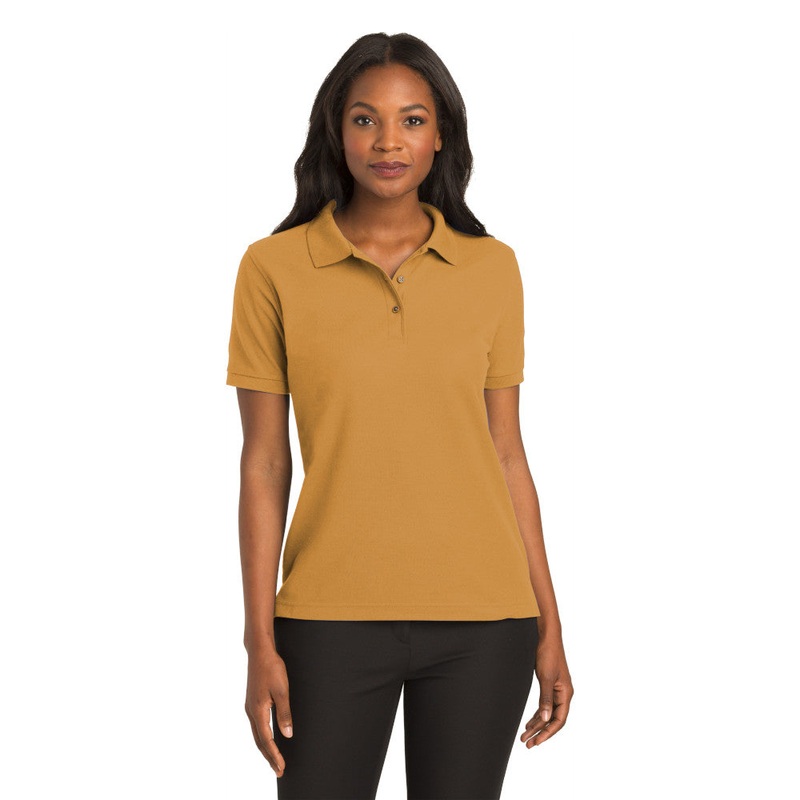 Port Authority L500 Ladies Silk Touch Polo – Gold Gold XS
